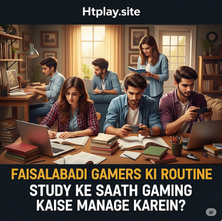Faisalabadi Gamers Ki Routine Study Ke Saath Gaming Kaise Manage Karein?