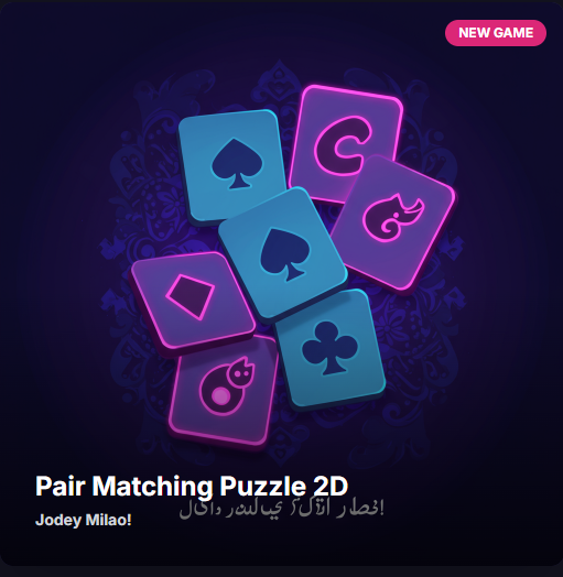 Pair Matching Puzzle 2D