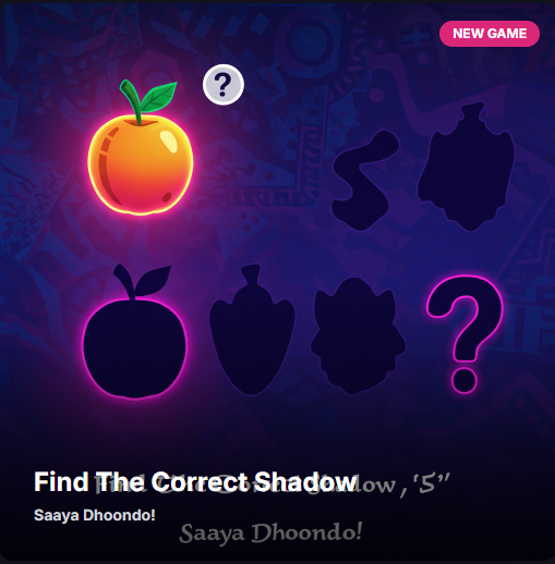 Find The  Correct Shadow
